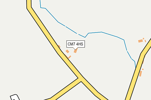 CM7 4HS map - OS OpenMap – Local (Ordnance Survey) CM7 4HS map - OS OpenMap – Local (Ordnance Survey)
