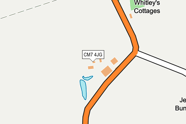 CM7 4JG map - OS OpenMap – Local (Ordnance Survey) CM7 4JG map - OS OpenMap – Local (Ordnance Survey)