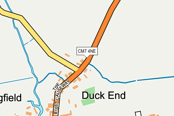 CM7 4NE map - OS OpenMap – Local (Ordnance Survey) CM7 4NE map - OS OpenMap – Local (Ordnance Survey)