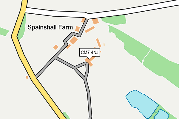 CM7 4NJ map - OS OpenMap – Local (Ordnance Survey) CM7 4NJ map - OS OpenMap – Local (Ordnance Survey)