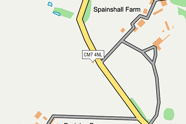 CM7 4NL map - OS OpenMap – Local (Ordnance Survey) CM7 4NL map - OS OpenMap – Local (Ordnance Survey)