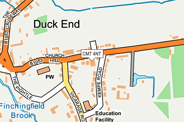 CM7 4NT map - OS OpenMap – Local (Ordnance Survey) CM7 4NT map - OS OpenMap – Local (Ordnance Survey)