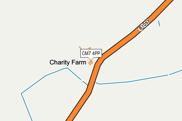 CM7 4PP map - OS OpenMap – Local (Ordnance Survey) CM7 4PP map - OS OpenMap – Local (Ordnance Survey)