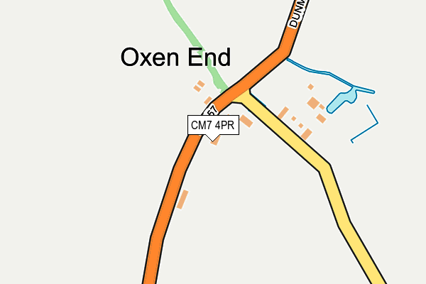 CM7 4PR map - OS OpenMap – Local (Ordnance Survey) CM7 4PR map - OS OpenMap – Local (Ordnance Survey)