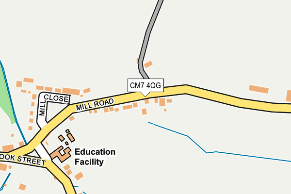 CM7 4QG map - OS OpenMap – Local (Ordnance Survey) CM7 4QG map - OS OpenMap – Local (Ordnance Survey)