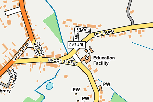 CM7 4RL map - OS OpenMap – Local (Ordnance Survey) CM7 4RL map - OS OpenMap – Local (Ordnance Survey)