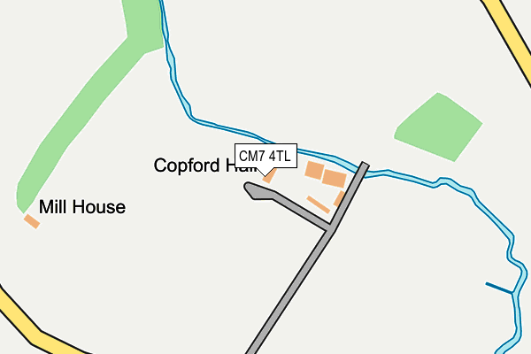 CM7 4TL map - OS OpenMap – Local (Ordnance Survey) CM7 4TL map - OS OpenMap – Local (Ordnance Survey)