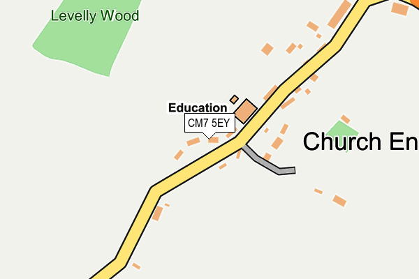 CM7 5EY map - OS OpenMap – Local (Ordnance Survey) CM7 5EY map - OS OpenMap – Local (Ordnance Survey)