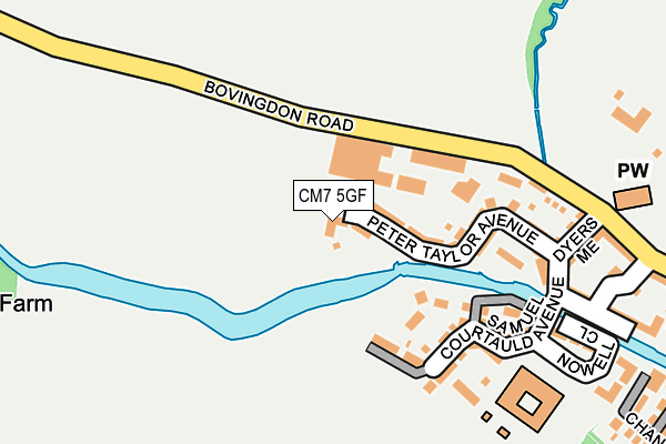 CM7 5GF map - OS OpenMap – Local (Ordnance Survey) CM7 5GF map - OS OpenMap – Local (Ordnance Survey)