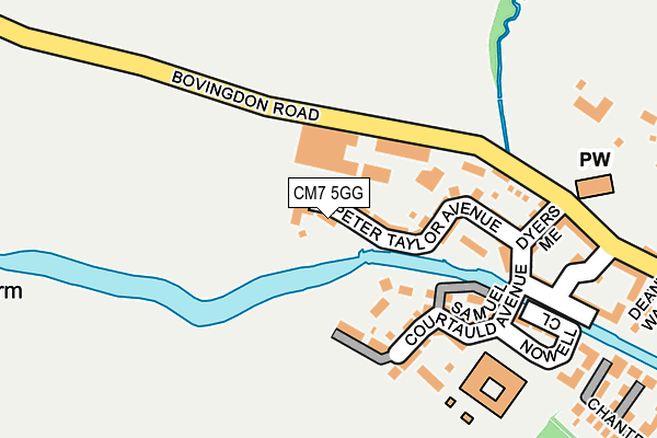 CM7 5GG map - OS OpenMap – Local (Ordnance Survey) CM7 5GG map - OS OpenMap – Local (Ordnance Survey)