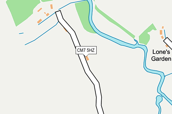 CM7 5HZ map - OS OpenMap – Local (Ordnance Survey) CM7 5HZ map - OS OpenMap – Local (Ordnance Survey)
