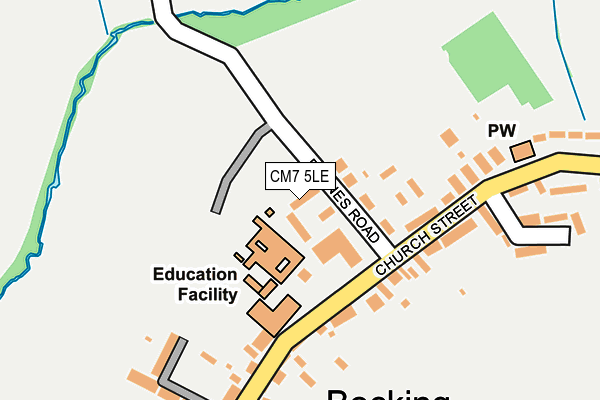 CM7 5LE map - OS OpenMap – Local (Ordnance Survey) CM7 5LE map - OS OpenMap – Local (Ordnance Survey)