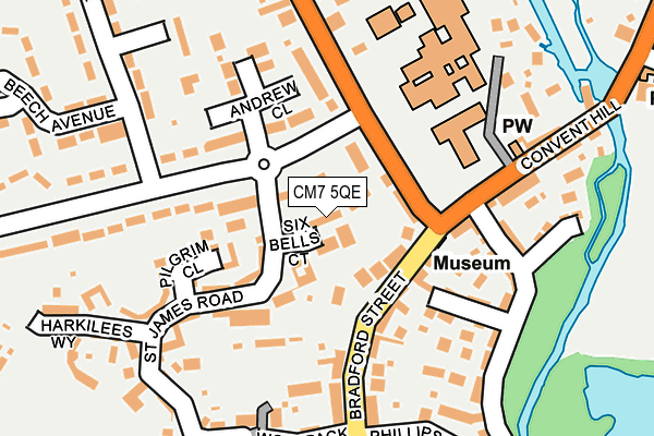 CM7 5QE map - OS OpenMap – Local (Ordnance Survey) CM7 5QE map - OS OpenMap – Local (Ordnance Survey)