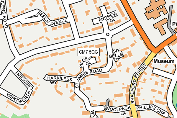 CM7 5QG map - OS OpenMap – Local (Ordnance Survey) CM7 5QG map - OS OpenMap – Local (Ordnance Survey)