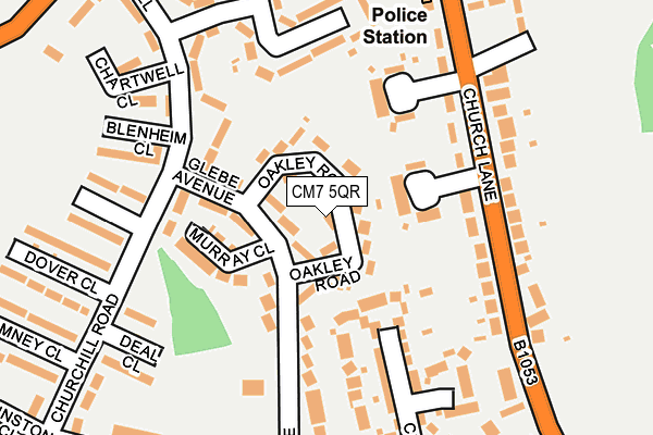 CM7 5QR map - OS OpenMap – Local (Ordnance Survey) CM7 5QR map - OS OpenMap – Local (Ordnance Survey)