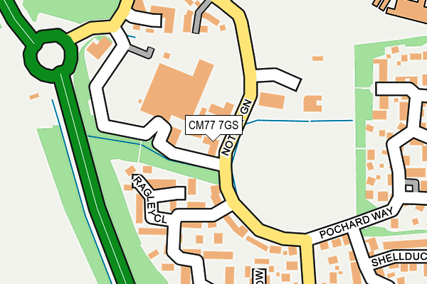CM77 7GS map - OS OpenMap – Local (Ordnance Survey) CM77 7GS map - OS OpenMap – Local (Ordnance Survey)