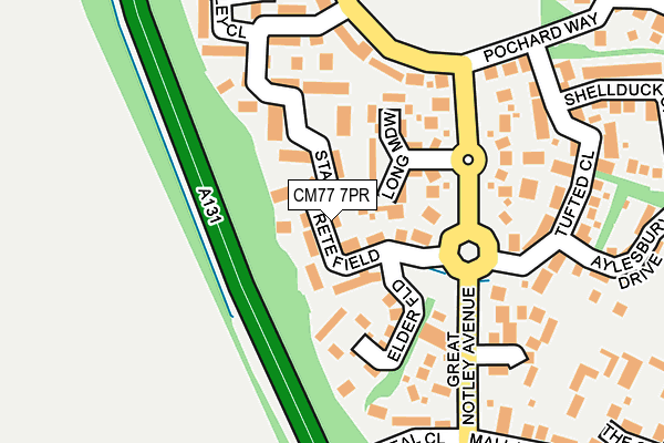 CM77 7PR map - OS OpenMap – Local (Ordnance Survey) CM77 7PR map - OS OpenMap – Local (Ordnance Survey)
