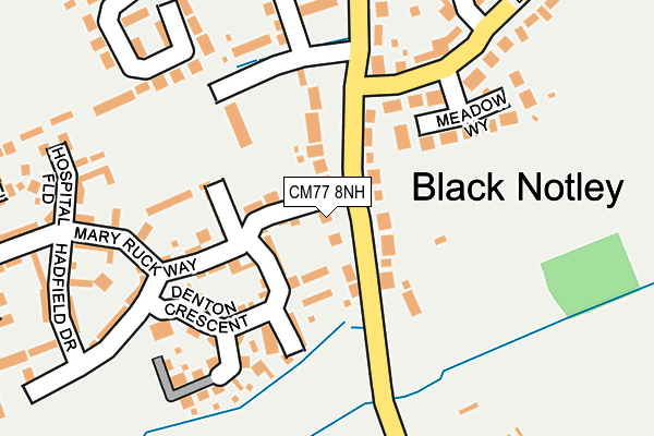 CM77 8NH map - OS OpenMap – Local (Ordnance Survey)
