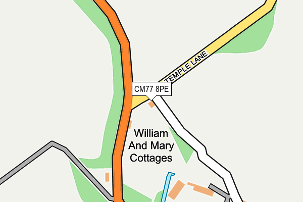 CM77 8PE map - OS OpenMap – Local (Ordnance Survey) CM77 8PE map - OS OpenMap – Local (Ordnance Survey)