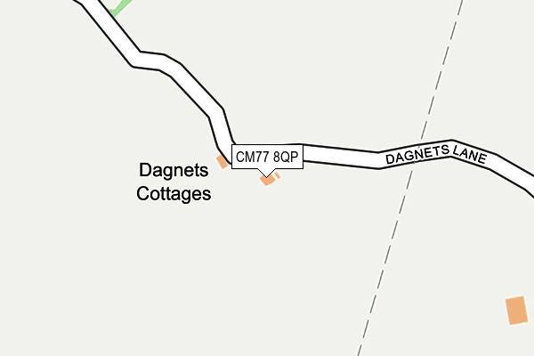 CM77 8QP map - OS OpenMap – Local (Ordnance Survey) CM77 8QP map - OS OpenMap – Local (Ordnance Survey)