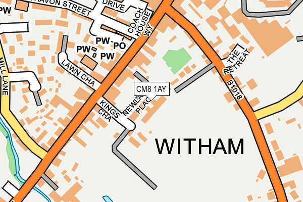 CM8 1AY map - OS OpenMap – Local (Ordnance Survey) CM8 1AY map - OS OpenMap – Local (Ordnance Survey)
