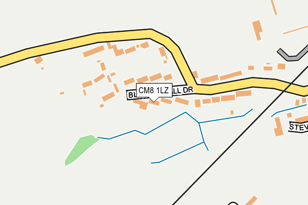 CM8 1LZ map - OS OpenMap – Local (Ordnance Survey) CM8 1LZ map - OS OpenMap – Local (Ordnance Survey)
