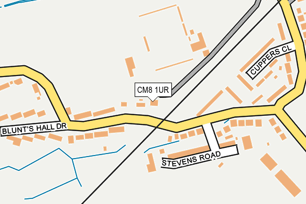 CM8 1UR map - OS OpenMap – Local (Ordnance Survey) CM8 1UR map - OS OpenMap – Local (Ordnance Survey)