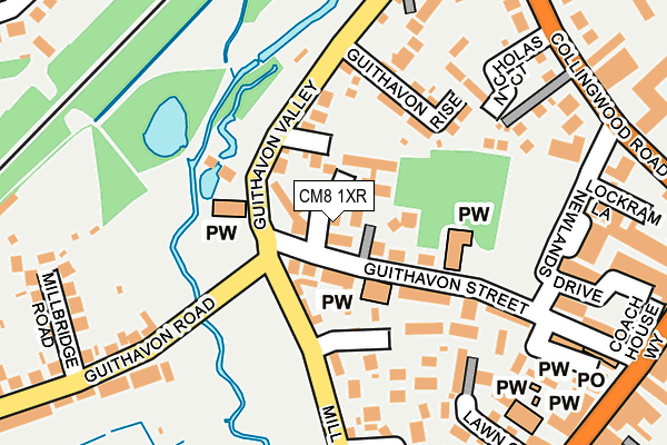 CM8 1XR map - OS OpenMap – Local (Ordnance Survey) CM8 1XR map - OS OpenMap – Local (Ordnance Survey)