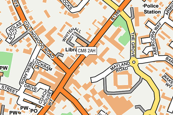 CM8 2AH map - OS OpenMap – Local (Ordnance Survey) CM8 2AH map - OS OpenMap – Local (Ordnance Survey)