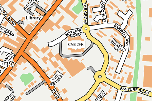 CM8 2FR map - OS OpenMap – Local (Ordnance Survey) CM8 2FR map - OS OpenMap – Local (Ordnance Survey)