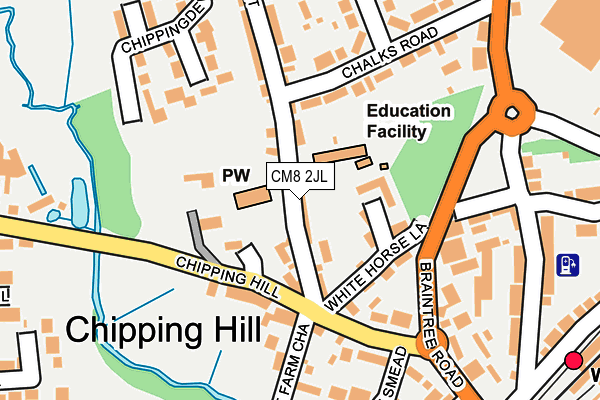 CM8 2JL map - OS OpenMap – Local (Ordnance Survey) CM8 2JL map - OS OpenMap – Local (Ordnance Survey)