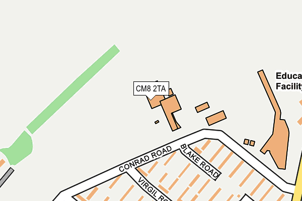 CM8 2TA map - OS OpenMap – Local (Ordnance Survey) CM8 2TA map - OS OpenMap – Local (Ordnance Survey)