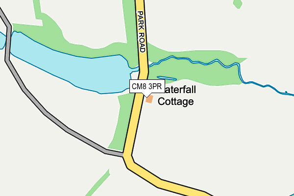 CM8 3PR map - OS OpenMap – Local (Ordnance Survey) CM8 3PR map - OS OpenMap – Local (Ordnance Survey)