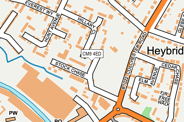 CM9 4ED map - OS OpenMap – Local (Ordnance Survey) CM9 4ED map - OS OpenMap – Local (Ordnance Survey)