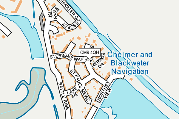 CM9 4QH map - OS OpenMap – Local (Ordnance Survey) CM9 4QH map - OS OpenMap – Local (Ordnance Survey)