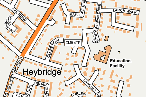CM9 4TP map - OS OpenMap – Local (Ordnance Survey) CM9 4TP map - OS OpenMap – Local (Ordnance Survey)