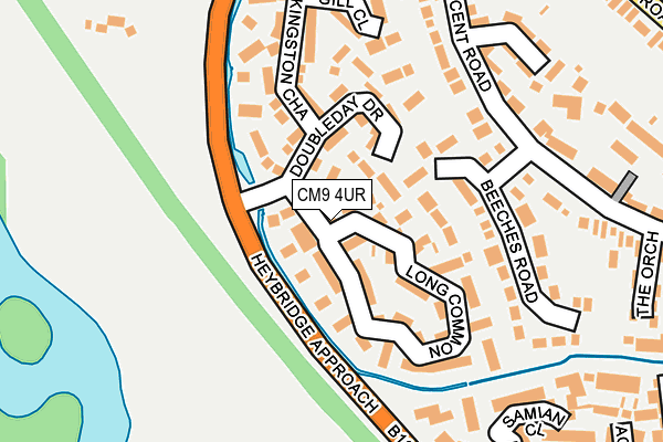 CM9 4UR map - OS OpenMap – Local (Ordnance Survey) CM9 4UR map - OS OpenMap – Local (Ordnance Survey)