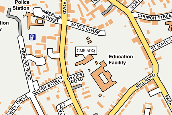 CM9 5DQ map - OS OpenMap – Local (Ordnance Survey) CM9 5DQ map - OS OpenMap – Local (Ordnance Survey)
