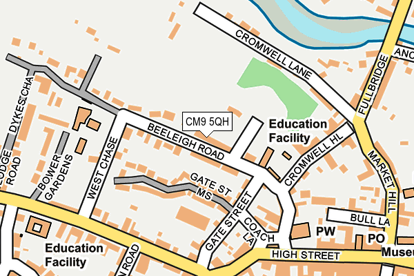 CM9 5QH map - OS OpenMap – Local (Ordnance Survey) CM9 5QH map - OS OpenMap – Local (Ordnance Survey)