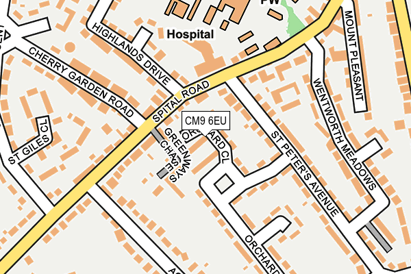 CM9 6EU map - OS OpenMap – Local (Ordnance Survey) CM9 6EU map - OS OpenMap – Local (Ordnance Survey)