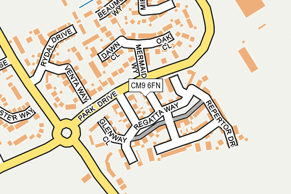 CM9 6FN map - OS OpenMap – Local (Ordnance Survey) CM9 6FN map - OS OpenMap – Local (Ordnance Survey)