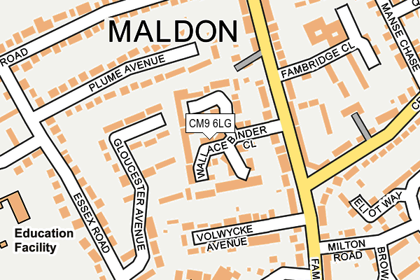 CM9 6LG map - OS OpenMap – Local (Ordnance Survey) CM9 6LG map - OS OpenMap – Local (Ordnance Survey)