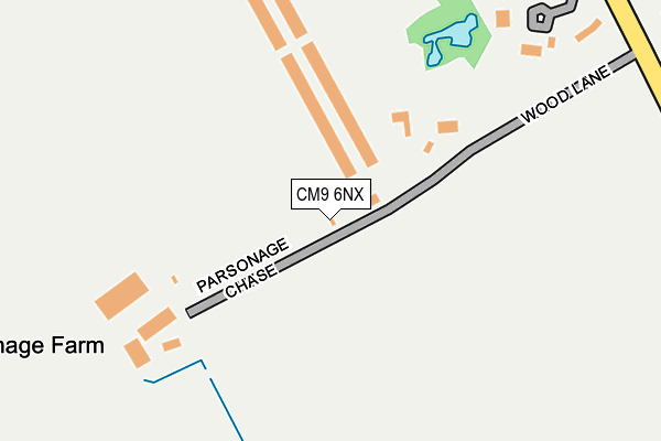 CM9 6NX map - OS OpenMap – Local (Ordnance Survey) CM9 6NX map - OS OpenMap – Local (Ordnance Survey)