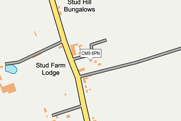 CM9 6PN map - OS OpenMap – Local (Ordnance Survey) CM9 6PN map - OS OpenMap – Local (Ordnance Survey)