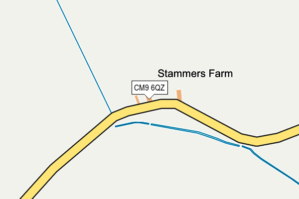 CM9 6QZ map - OS OpenMap – Local (Ordnance Survey) CM9 6QZ map - OS OpenMap – Local (Ordnance Survey)