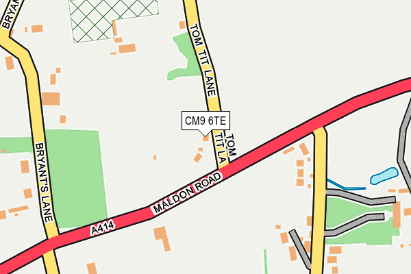 CM9 6TE map - OS OpenMap – Local (Ordnance Survey) CM9 6TE map - OS OpenMap – Local (Ordnance Survey)