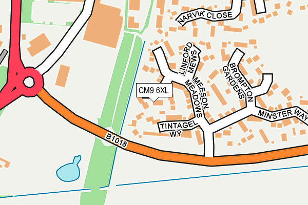 CM9 6XL map - OS OpenMap – Local (Ordnance Survey) CM9 6XL map - OS OpenMap – Local (Ordnance Survey)