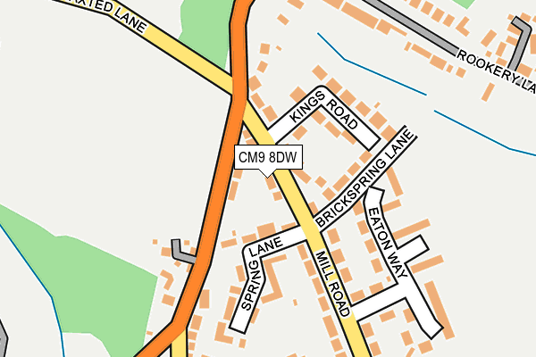 CM9 8DW map - OS OpenMap – Local (Ordnance Survey) CM9 8DW map - OS OpenMap – Local (Ordnance Survey)