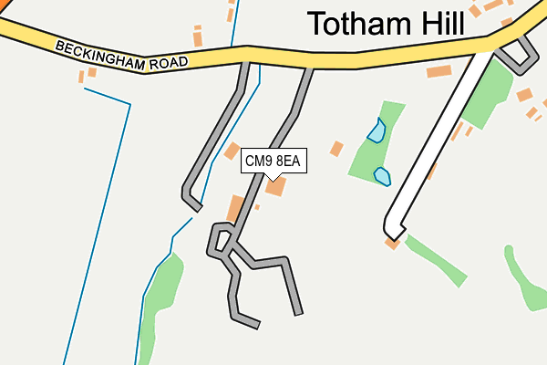 CM9 8EA map - OS OpenMap – Local (Ordnance Survey) CM9 8EA map - OS OpenMap – Local (Ordnance Survey)