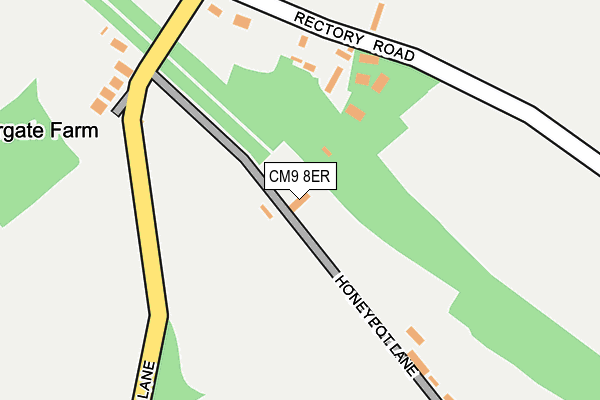 CM9 8ER map - OS OpenMap – Local (Ordnance Survey) CM9 8ER map - OS OpenMap – Local (Ordnance Survey)